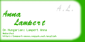 anna lampert business card